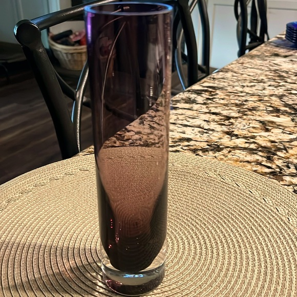Vintage Amethyst Ombre Clear Base Vase - Picture 1 of 7
